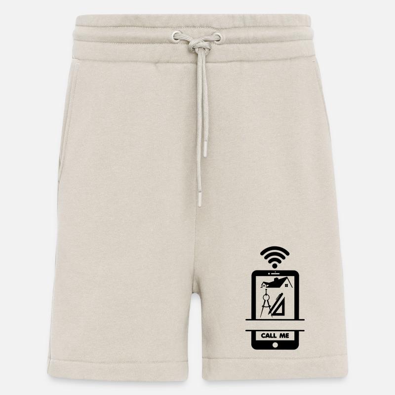 Construction drawing? Call me the architect! - Shorts - made by SPREAD - WARM CLAY