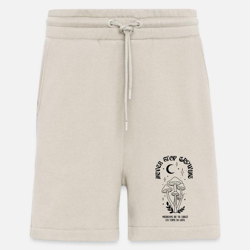 Champignons - Short bio décontracté fabriqué en UE - WARM CLAY