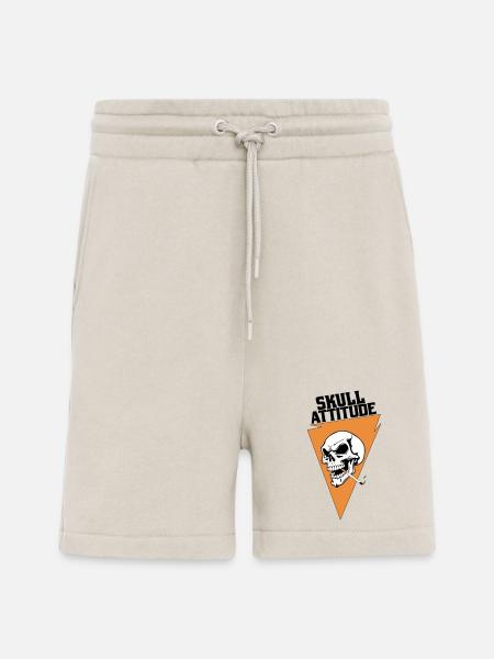 Rebel Skull with Triangle Cigarette - Shorts - made by SPREAD - WARM CLAY