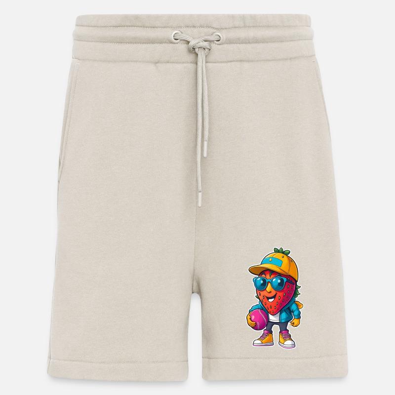 Erdbeer Baseballheld mit Sonnenbrille - Shorts - made by SPREAD - WARM CLAY