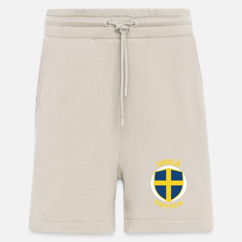 Écusson d’Umeå, Suède, - Short bio décontracté fabriqué en UE - WARM CLAY