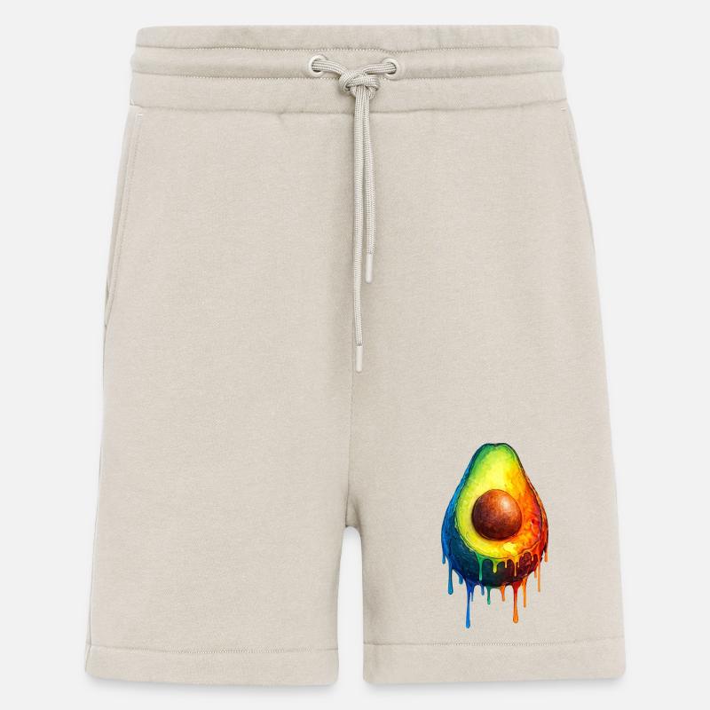 Avocado mit buntem Farbverlauf - Shorts - made by SPREAD - WARM CLAY