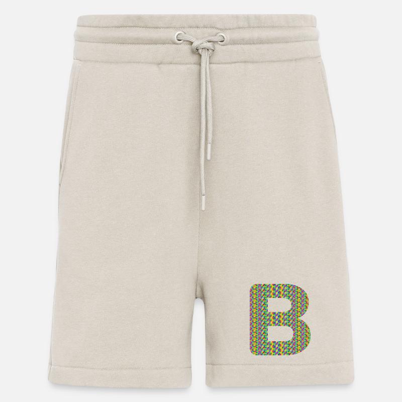 Buntes Herz-B Design – Einzigartig & Stylisch! - Shorts - made by SPREAD - WARM CLAY