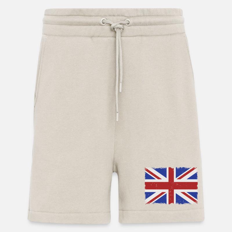 Grunge UK flag - Shorts - made by SPREAD - WARM CLAY