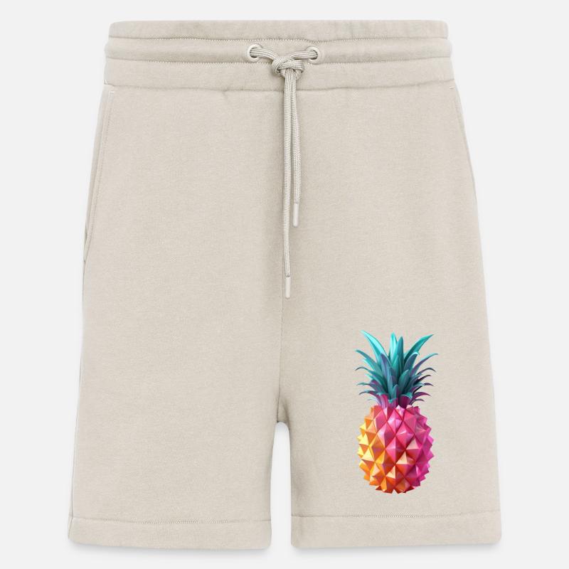 Ananas - Short bio décontracté fabriqué en UE - WARM CLAY