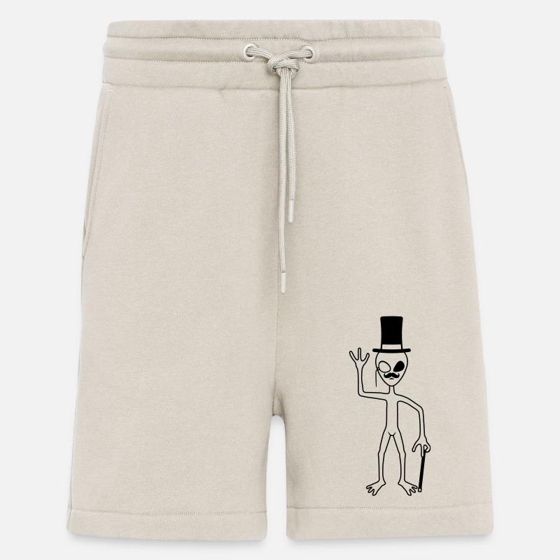 Mr. Alien waves friendly - Shorts - made by SPREAD - WARM CLAY