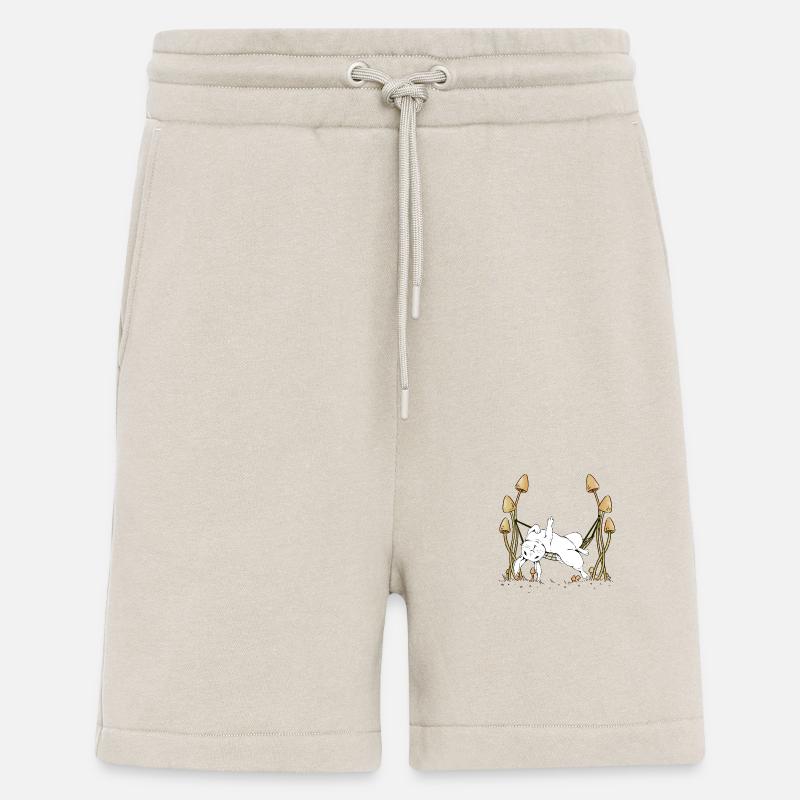 Bunny Hammock Chilling Rabbit Bunnies - Shorts - made by SPREAD - WARM CLAY