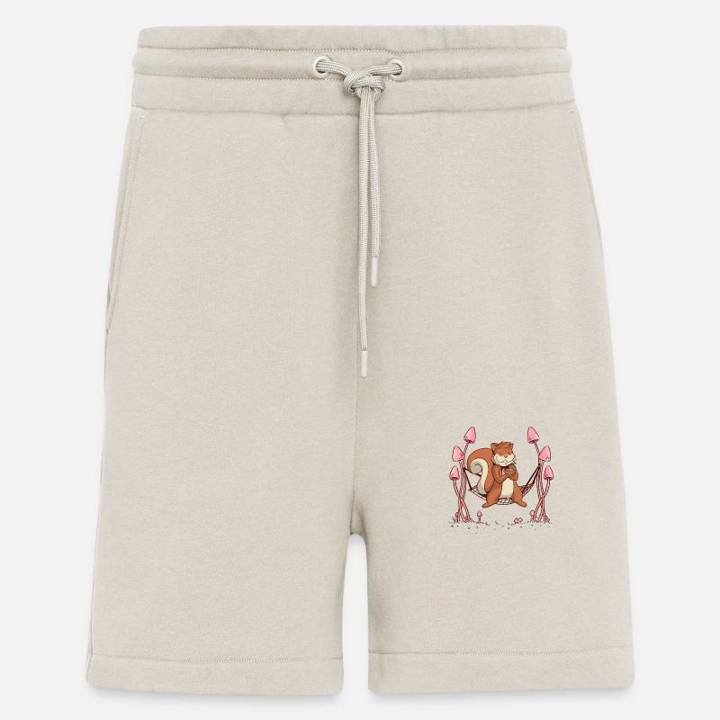 Eichhörnchen Waldtiere Hängematte. - Shorts - made by SPREAD - WARM CLAY