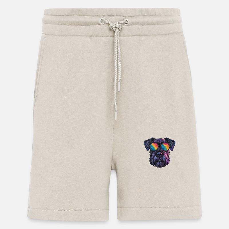 Schnauzer Géant, Schnauzer Géant, Chien - Short bio décontracté fabriqué en UE - WARM CLAY
