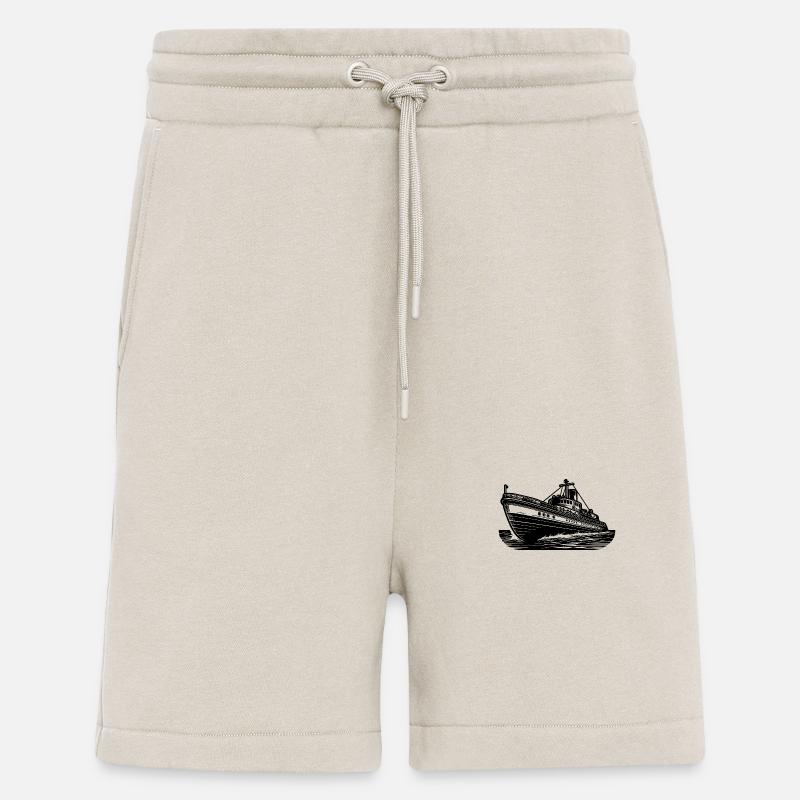 Schnittiges Hochseeschiff Kutter Schlepper - Shorts - made by SPREAD - WARM CLAY