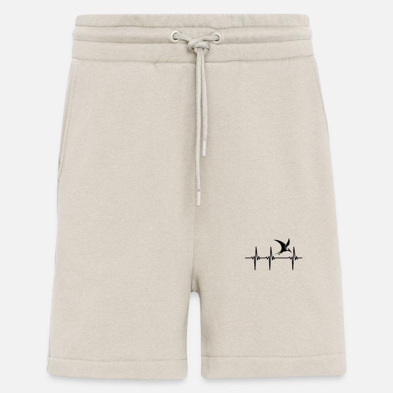 Heartbeat Dino Pteranodon Pterosaur Dinosaur - Shorts - made by SPREAD - WARM CLAY