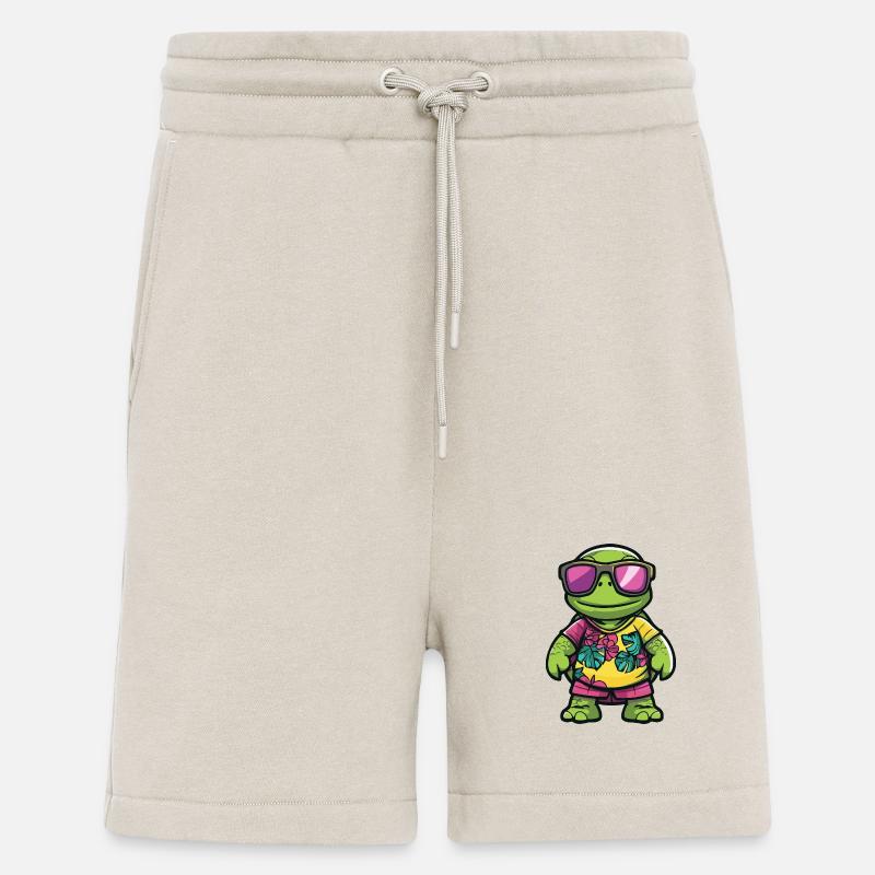 Schildkröte Comic Urlaub - Shorts - made by SPREAD - WARM CLAY