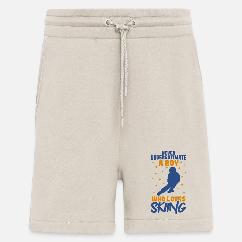 Never underestimate a ski boy - Shorts - made by SPREAD - WARM CLAY