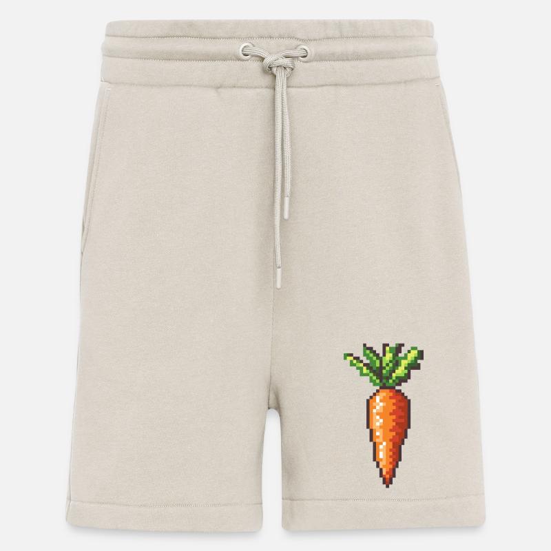 Pixelkarotte Retro Pixelkunst - Shorts - made by SPREAD - WARM CLAY