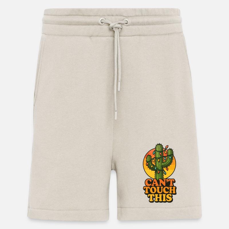 Cactus de Noël - Can’t touch this - Short bio décontracté fabriqué en UE - WARM CLAY