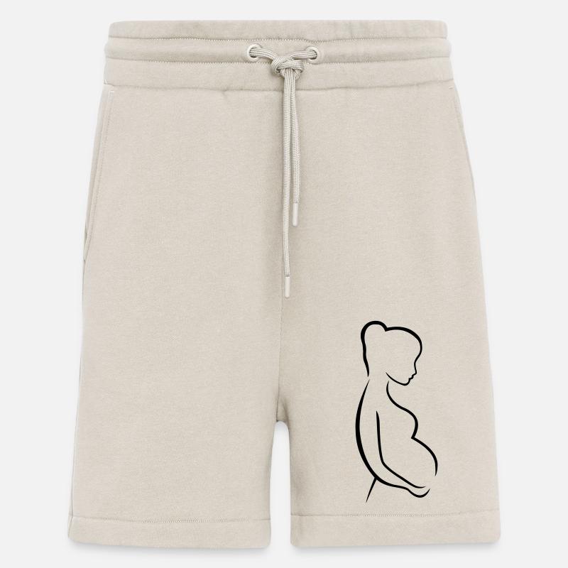 Schwangere outline - Shorts - made by SPREAD - WARM CLAY