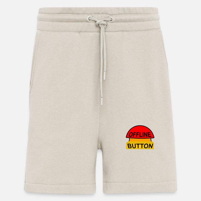 Offline Button – Save Yourself - Shorts - made by SPREAD - WARM CLAY
