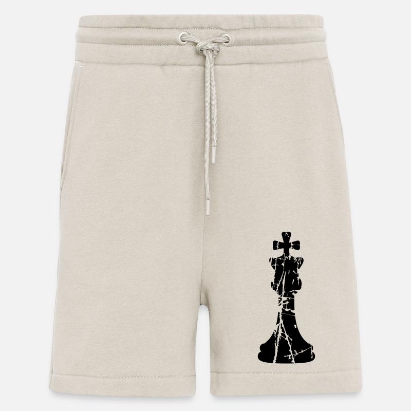 Scratch cracks chess - Shorts - made by SPREAD - WARM CLAY