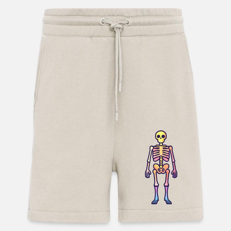 Skelett Comic Halloween - Shorts - made by SPREAD - WARM CLAY