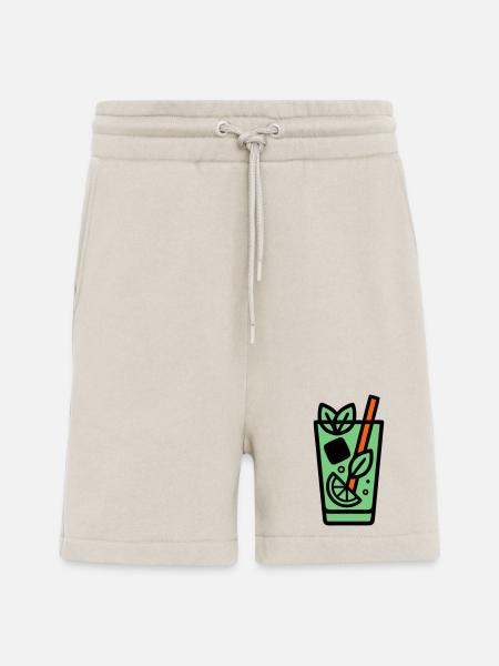 Icône du cocktail Mojito - Short bio décontracté fabriqué en UE - WARM CLAY