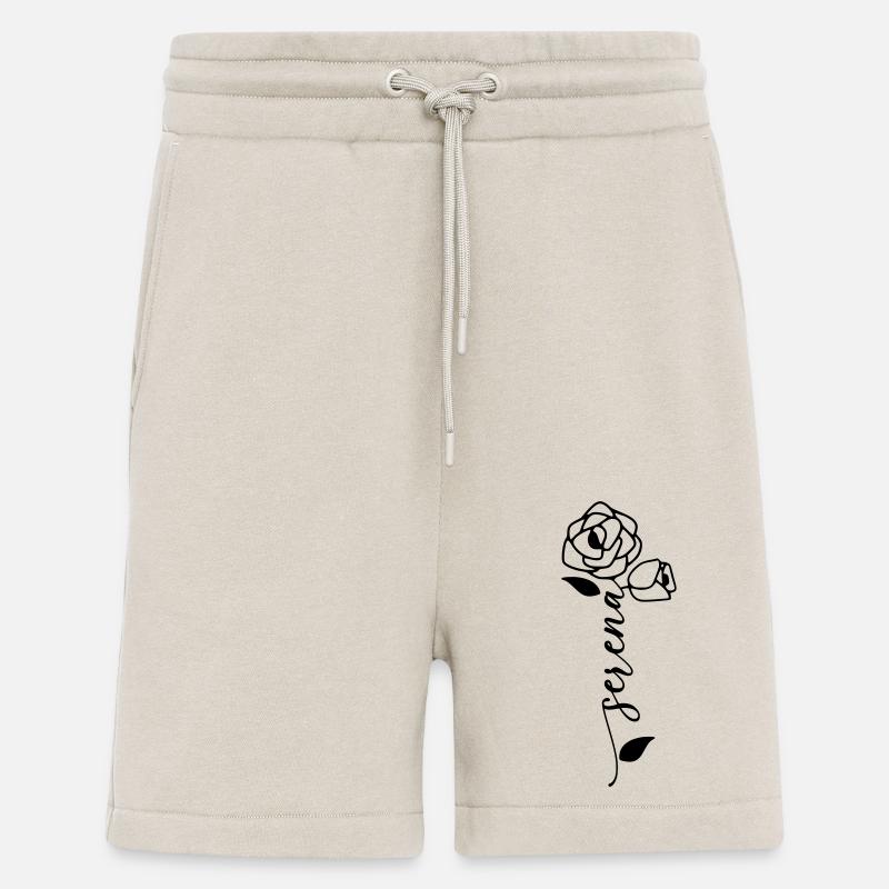 Serena Nom Prénom Nom Fleur - Short bio décontracté fabriqué en UE - WARM CLAY