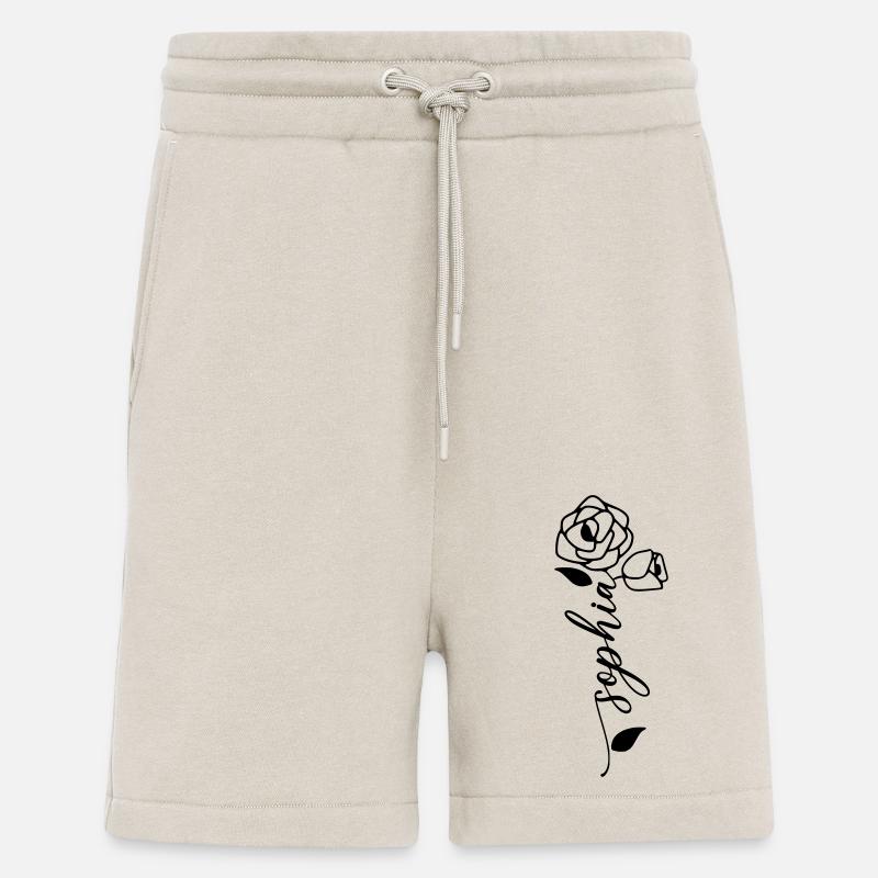 Sophia Nom Prénom Nom Fleur - Short bio décontracté fabriqué en UE - WARM CLAY