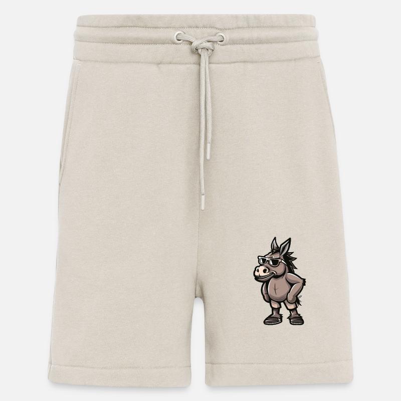 Âne Cool Bande Dessinée - Short bio décontracté fabriqué en UE - WARM CLAY