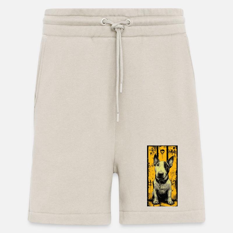 Bullterrier Schädel Grunge - Shorts - made by SPREAD - WARM CLAY
