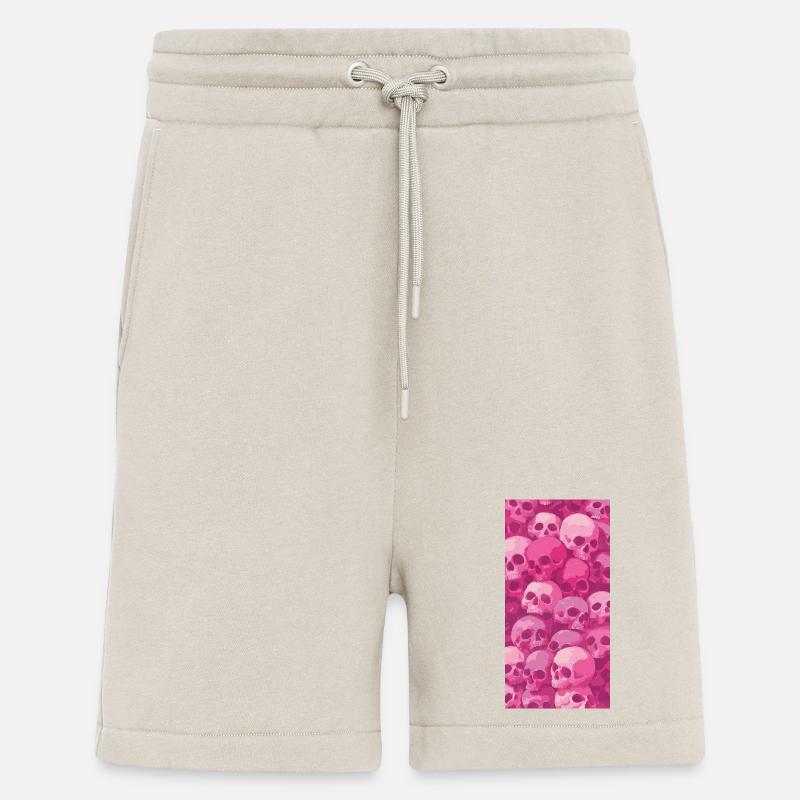 Pink Skull Pattern - Shorts - made by SPREAD - WARM CLAY