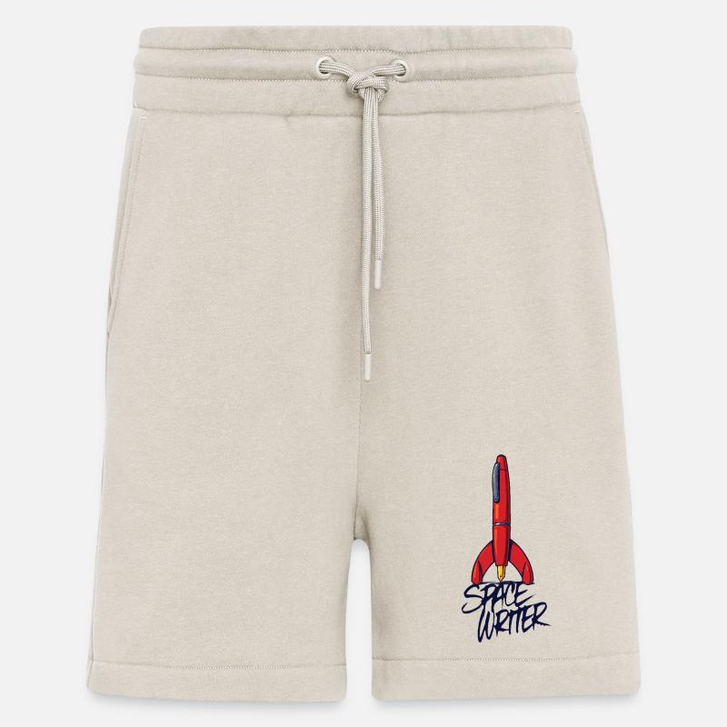 SPACE WRITER – lass uns reden. - Shorts - made by SPREAD - WARM CLAY