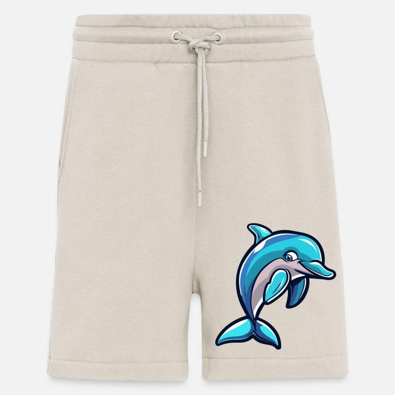Dolphin Comic - Shorts - made by SPREAD - WARM CLAY