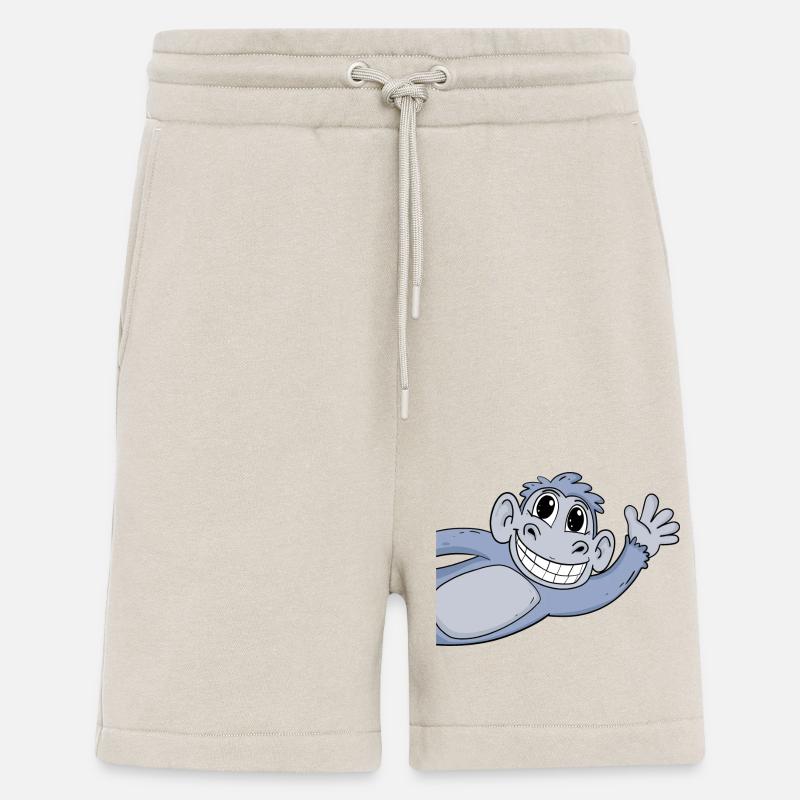 Monkey Greeting Greeting - Shorts - made by SPREAD - WARM CLAY
