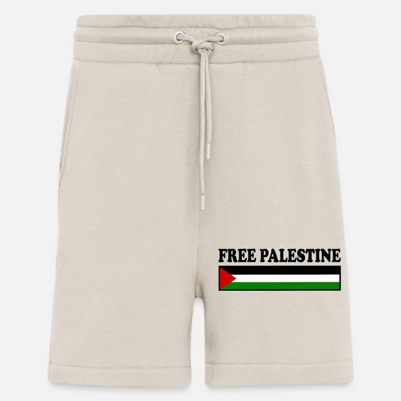 Free palestine - Short bio décontracté fabriqué en UE - WARM CLAY