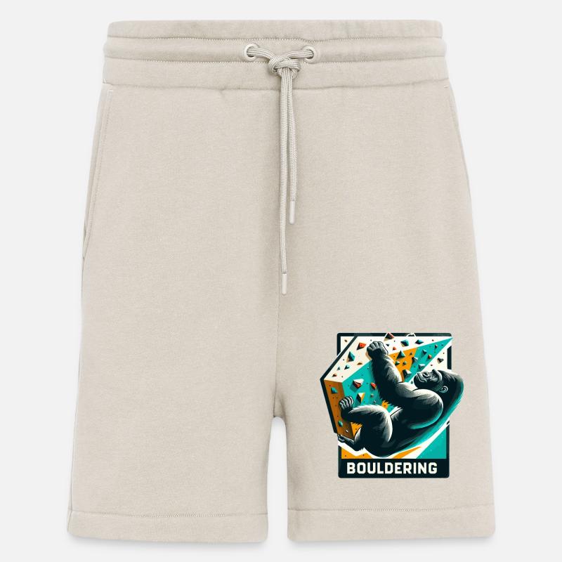 Bouldering Gorilla Gift - Shorts - made by SPREAD - WARM CLAY