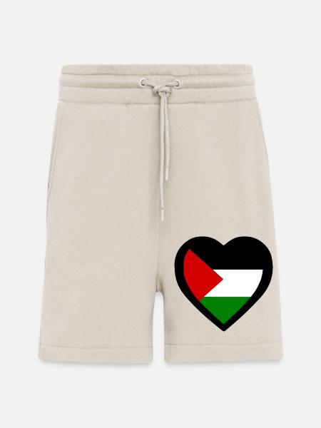 Free palestine - Short bio décontracté fabriqué en UE - WARM CLAY