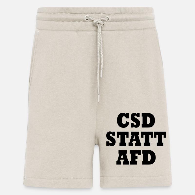 Csd statt afd - Shorts - made by SPREAD - WARM CLAY