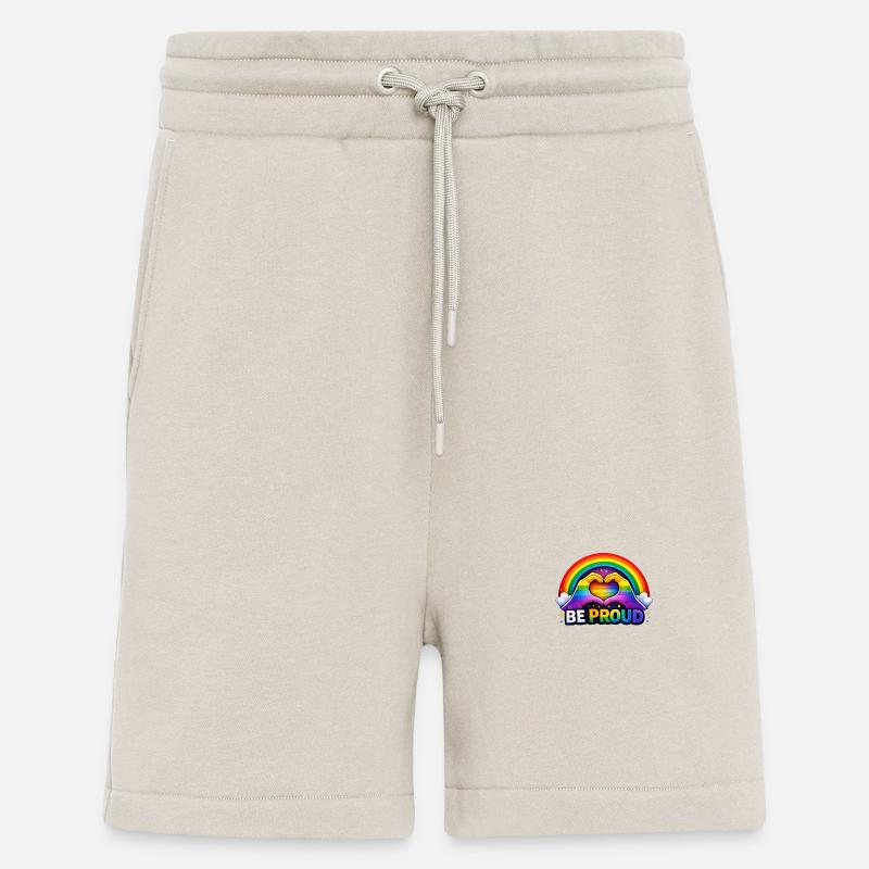 Sei stolz, Regenbogenherz-Stolz - Shorts - made by SPREAD - WARM CLAY