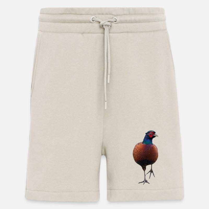Pheasant with raised leg - Shorts - made by SPREAD - WARM CLAY
