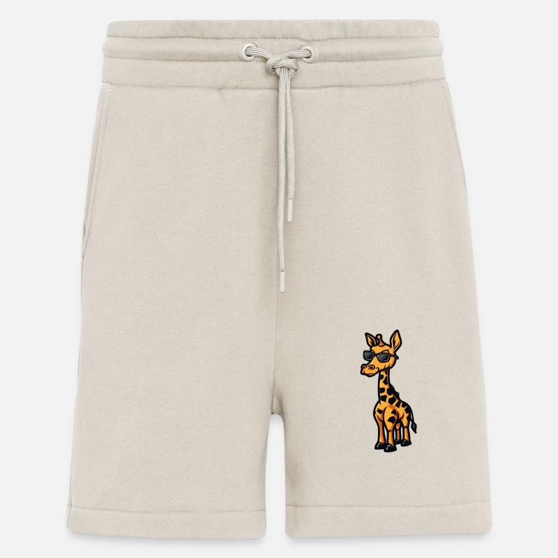 Giraffe Cool Comic - Shorts - made by SPREAD - WARM CLAY