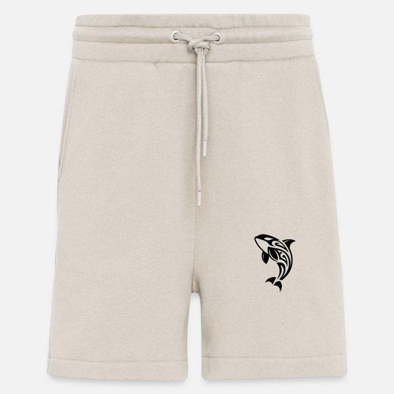 Springender Orca Tattoo Style - Shorts - made by SPREAD - WARM CLAY