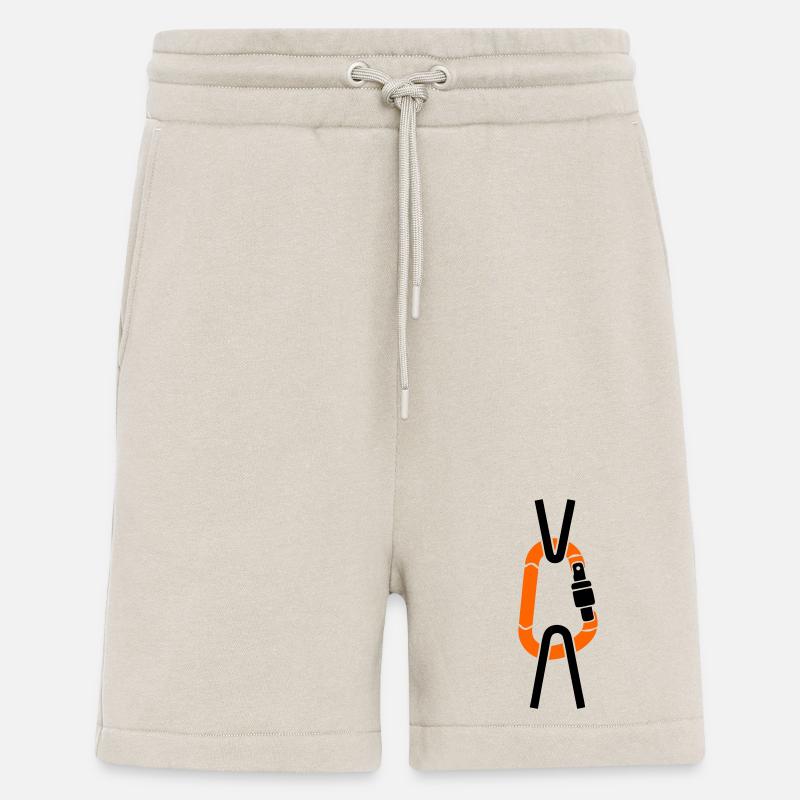 Karabiner Kletterseil Baumpfleger Alpinist - Shorts - made by SPREAD - WARM CLAY