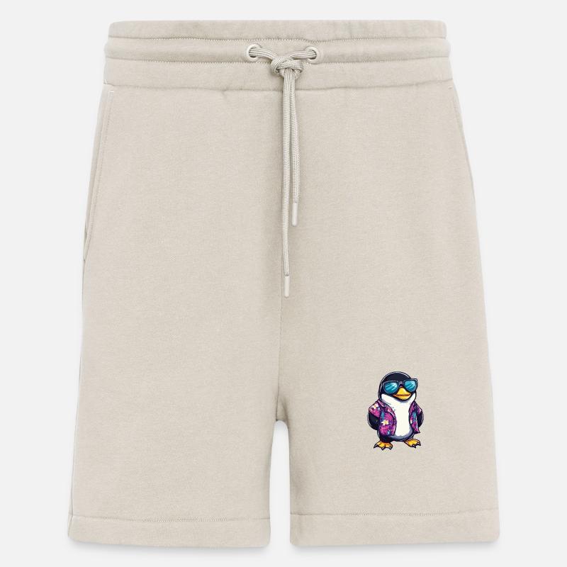 Penguin Comic Cool Summer - Shorts - made by SPREAD - WARM CLAY
