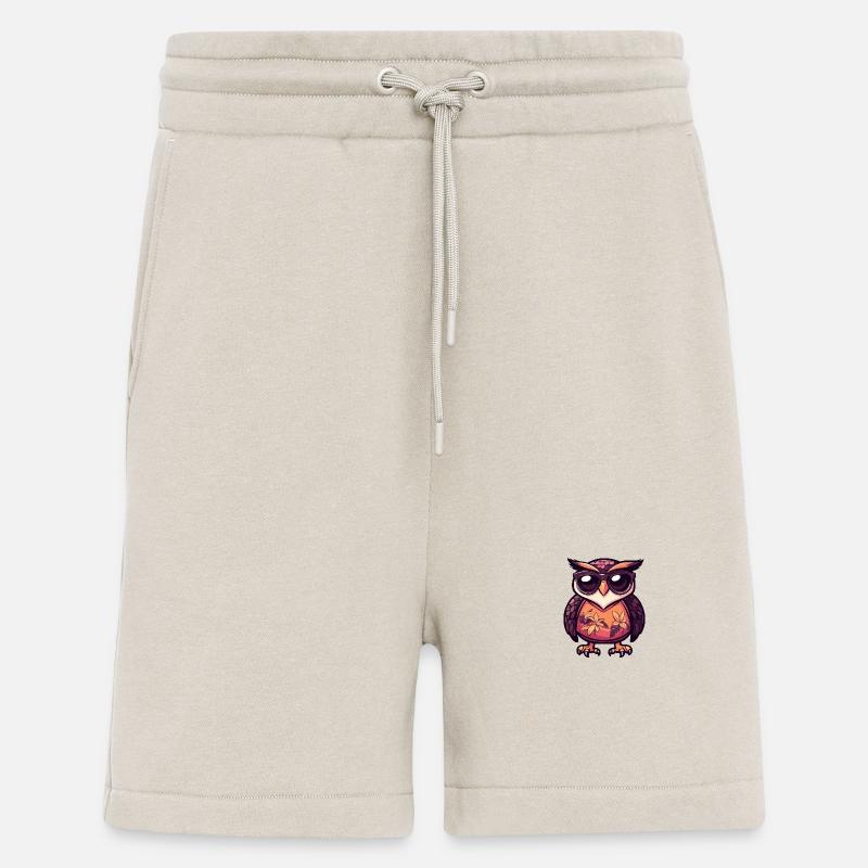 Eule Comic Cool Sommer - Shorts - made by SPREAD - WARM CLAY