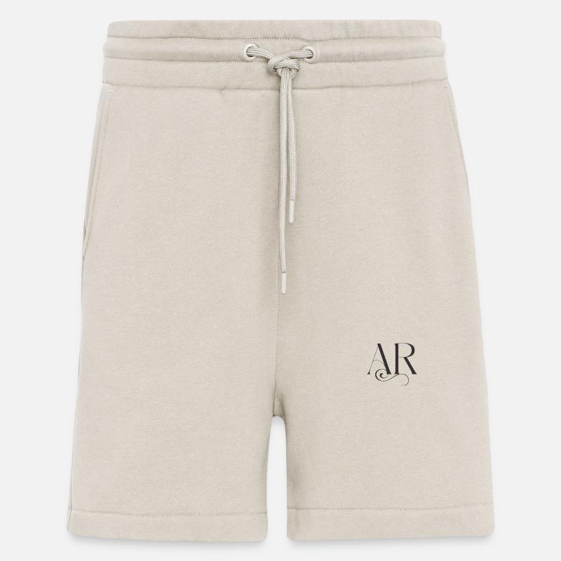 Élégance Classique Monogramme AR - Short bio décontracté fabriqué en UE - WARM CLAY