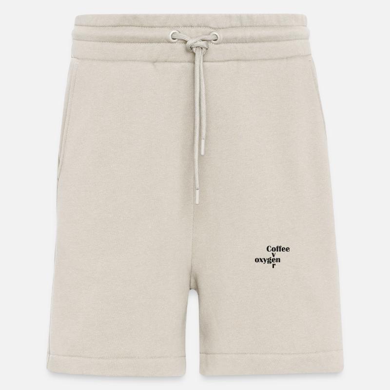 Le café sur l’oxygène - Short bio décontracté fabriqué en UE - WARM CLAY