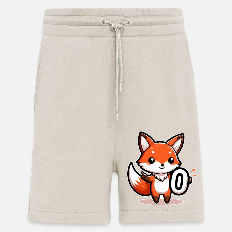 Adorable Zero Fox Left - Shorts - made by SPREAD - WARM CLAY