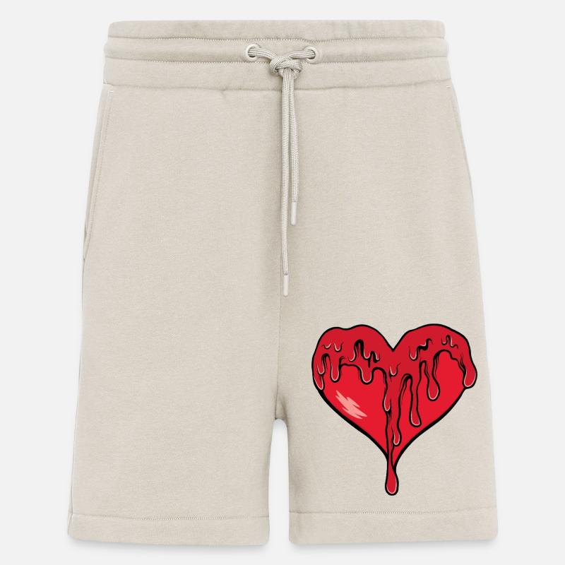 Schmelzendes Herz Rot - Shorts - made by SPREAD - WARM CLAY