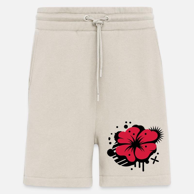 Klatschmohn als Graffiti - Shorts - made by SPREAD - WARM CLAY
