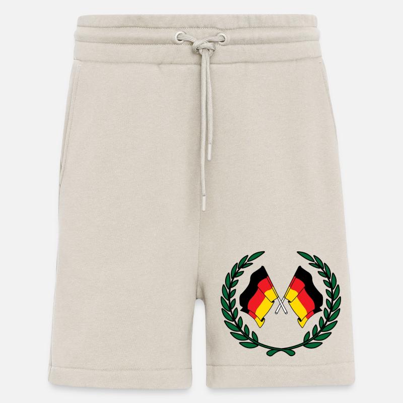 Flags Germany in laurel wreath - Shorts - made by SPREAD - WARM CLAY
