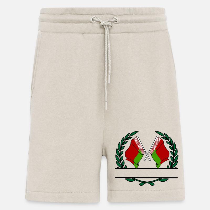 Fahnen Belarus Lorbeerkranz Banner - Shorts - made by SPREAD - WARM CLAY